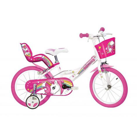 Bicicleta copii 3-5 ani, 14 inch, Unicorn, Dino Bikes DB144RUN - imagine 9